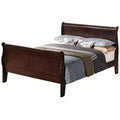 HomeStock 44 in.H Queen Size Brown with Beds with Headboards made of Wood Bed Frame