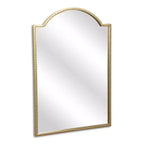 HomeRoots Miroir d'appoint en métal doré perlé 32 po en forme d'arche