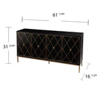 Buffet Marradi avec rangement – Noir – SEI
