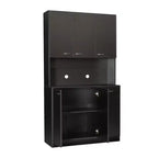 Buffet de cuisine Okak avec 6 portes, armoire de rangement multifonctionnelle avec 1 étagère ouverte et 1 tiroir