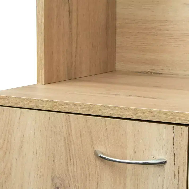 Buffet de cuisine Okak avec 6 portes, armoire de rangement multifonctionnelle avec 1 étagère ouverte et 1 tiroir