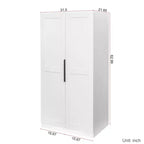 Buffet de cuisine Okak avec 6 portes, armoire de rangement multifonctionnelle avec 1 étagère ouverte et 1 tiroir