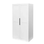 Buffet de cuisine Okak avec 6 portes, armoire de rangement multifonctionnelle avec 1 étagère ouverte et 1 tiroir