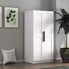 Buffet de cuisine Okak avec 6 portes, armoire de rangement multifonctionnelle avec 1 étagère ouverte et 1 tiroir