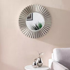Miroir décoratif rond Hessmer - Argent - SEI