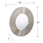 Miroir décoratif rond Hessmer - Argent - SEI