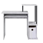 HomeRoots 37 Bureau d'ordinateur blanc vieilli