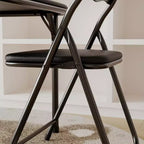 Ensemble table et 2 chaises pliantes pour enfants, avec table et chaises portables avec coussins en PU souple. Aucun assemblage requis