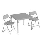 Ensemble table et 2 chaises pliantes pour enfants, avec table et chaises portables avec coussins en PU souple. Aucun assemblage requis