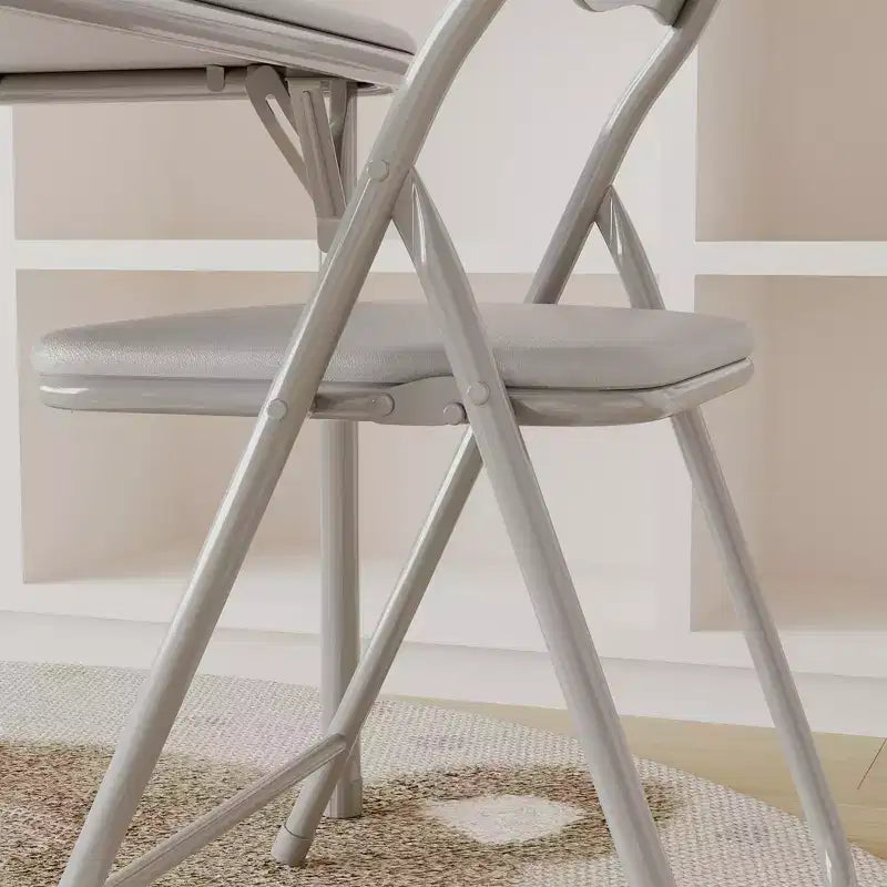 Ensemble table et 2 chaises pliantes pour enfants, avec table et chaises portables avec coussins en PU souple. Aucun assemblage requis