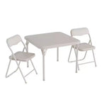 Ensemble table et 2 chaises pliantes pour enfants, avec table et chaises portables avec coussins en PU souple. Aucun assemblage requis