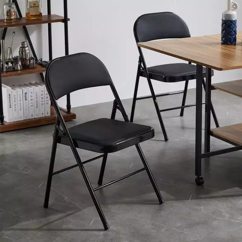 Karl Home | Chaises de bureau pliantes rembourrées en plastique / résine Ensemble de chaises pliantes (lot de 4)
