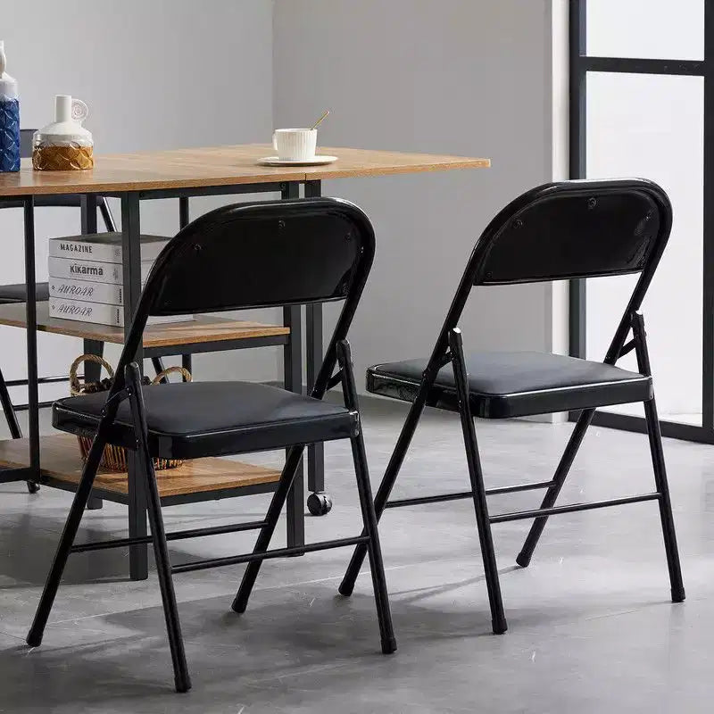 Karl Home | Chaises de bureau pliantes rembourrées en plastique / résine Ensemble de chaises pliantes (lot de 4)