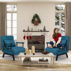 Fauteuil convertible TYBOATLE pour adultes avec dossier réglable sur 5 positions et oreiller, canapé-lit futon individuel confortable pour appartement, bureau