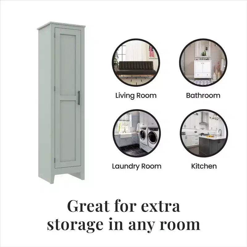 Armoire de rangement à porte unique RealRooms Farmhouse