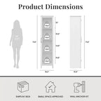 Armoire de rangement à porte unique RealRooms Farmhouse