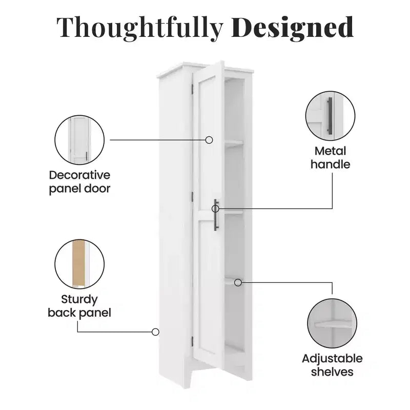 Armoire de rangement à porte unique RealRooms Farmhouse