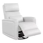 Fauteuil inclinable manuel, fauteuil à bascule pivotant à 360°, canapé simple en similicuir, fauteuil inclinable moderne à dossier haut, avec dossier ergonomique, pour salon