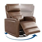 Fauteuil inclinable manuel, fauteuil à bascule pivotant à 360°, canapé simple en similicuir, fauteuil inclinable moderne à dossier haut, avec dossier ergonomique, pour salon