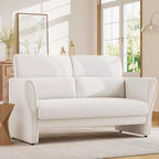 Modern Accent Chair with Arms, Mid-Century Lounge Chair, Comfy Single Sofa, Boucle Upholstered Armchair, for Living Room, Bedroom, Office