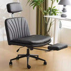 Karl Home | Chaise de bureau blanche de 24,41 pouces