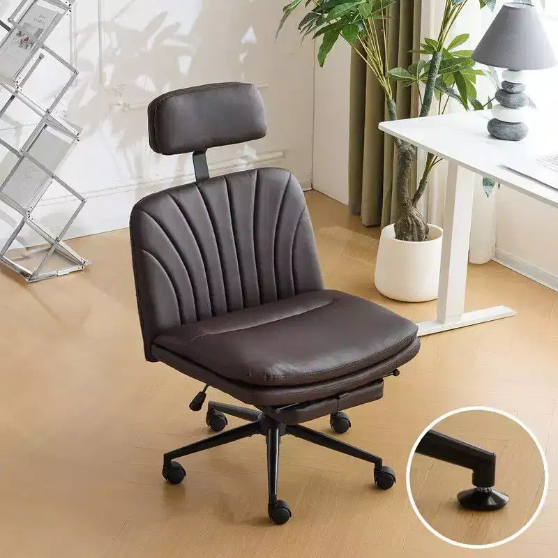 Karl Home | Chaise de bureau blanche de 24,41 pouces