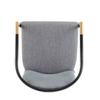 Chaise de salle à manger moderne Christopher Knight Home Hugo en métal rembourrée avec dossier incurvé (lot de 2)