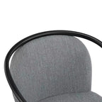 Chaise de salle à manger moderne Christopher Knight Home Hugo en métal rembourrée avec dossier incurvé (lot de 2)