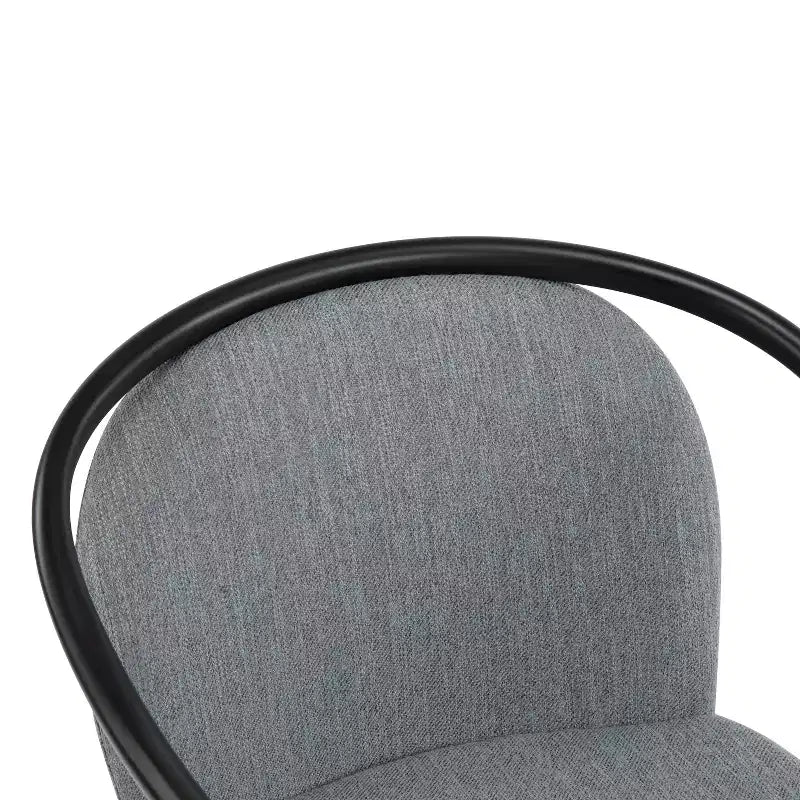 Chaise de salle à manger moderne Christopher Knight Home Hugo en métal rembourrée avec dossier incurvé (lot de 2)