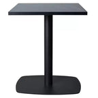 Leisuremod Vail 24-Inch Square Dining Table with MDF Top and Square Steel Base for Kitchen, Dining, and Pub