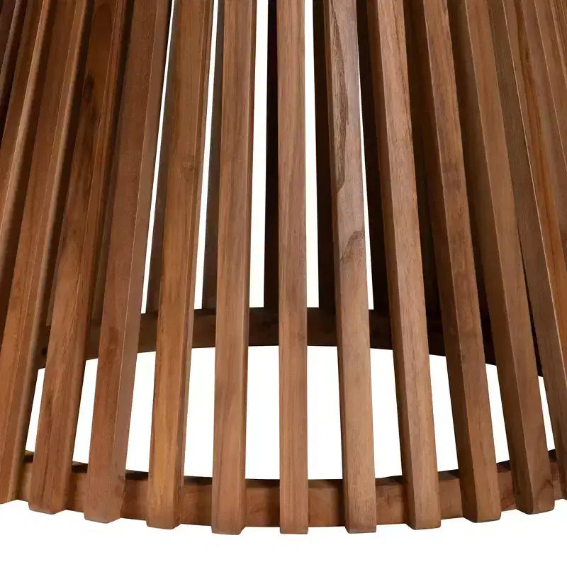 Table à manger bali & pari Caribic moderne en bois d'acacia à lattes