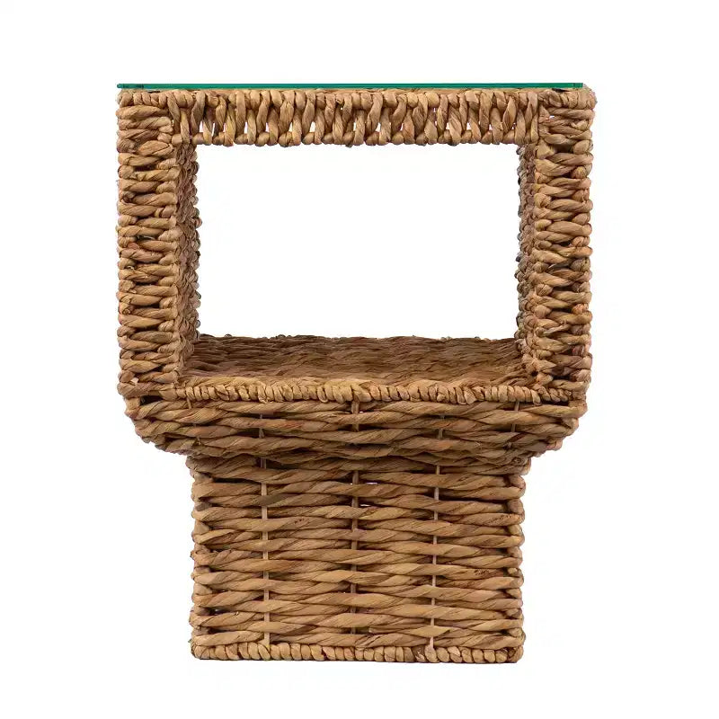 Pallston Water Hyacinth Accent Table - Natural - SEI