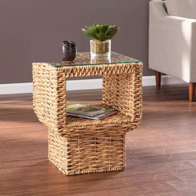 Table d'appoint jacinthe d'eau Pallston - Naturel - SEI