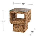 Table d'appoint jacinthe d'eau Pallston - Naturel - SEI