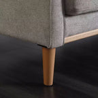 MAYEERTY Canapé de salon 3 places en tissu imperméable pour salon bureau gris clair