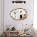 MAYEERTY 31.9 Miroir Mural Irrégulier Miroir Asymétrique Décoratif pour la Décoration Murale du Salon, de la Salle de Bain, de l'Entrée