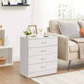 Karl Home 4-Drawer White Particle Board 25.98in. W Chest of Drawer