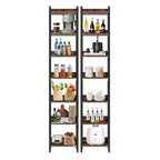 MAYEERTY Étagère polyvalente à 7 niveaux pour livres, décoration et essentiels de cuisine et salle de bain