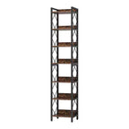 MAYEERTY Étagère polyvalente à 7 niveaux pour livres, décoration et essentiels de cuisine et salle de bain