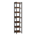 MAYEERTY Étagère polyvalente à 7 niveaux pour livres, décoration et essentiels de cuisine et salle de bain