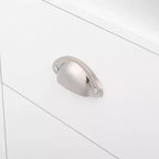 Table de chevet Karl Home 2 tiroirs en MDF blanc 40 cm l.