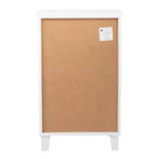 Table de chevet Karl Home 2 tiroirs en MDF blanc 40 cm l.