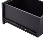 Table de chevet Karl Home en MDF argenté à 3 tiroirs de 30 cm de large