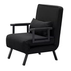 Canapé-lit pliable convertible 4-en-1 MAYEERTY 26, dossier réglable sur 5 positions avec coussin lombaire