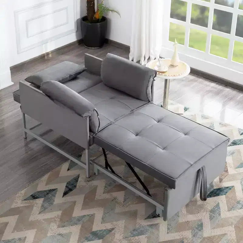 MAYEERTY 34.3 Fauteuil convertible en velours avec dossier réglable sur 3 positions