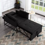 MAYEERTY 34.3 Fauteuil convertible en velours avec dossier réglable sur 3 positions