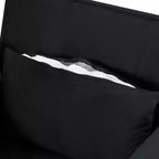 MAYEERTY 34.3 Fauteuil convertible en velours avec dossier réglable sur 3 positions