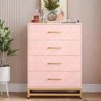 Commode moderne Zstar à 4 tiroirs pour placard, couloir, salon
