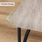 Ensemble table à manger 3 pièces pour 2 avec chaises rembourrées, petite table de cuisine et de salle à manger, ensemble table et 2 chaises de cuisine, design peu encombrant