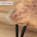 Ensemble table à manger 3 pièces pour 2 avec chaises rembourrées, petite table de cuisine et de salle à manger, ensemble table et 2 chaises de cuisine, design peu encombrant